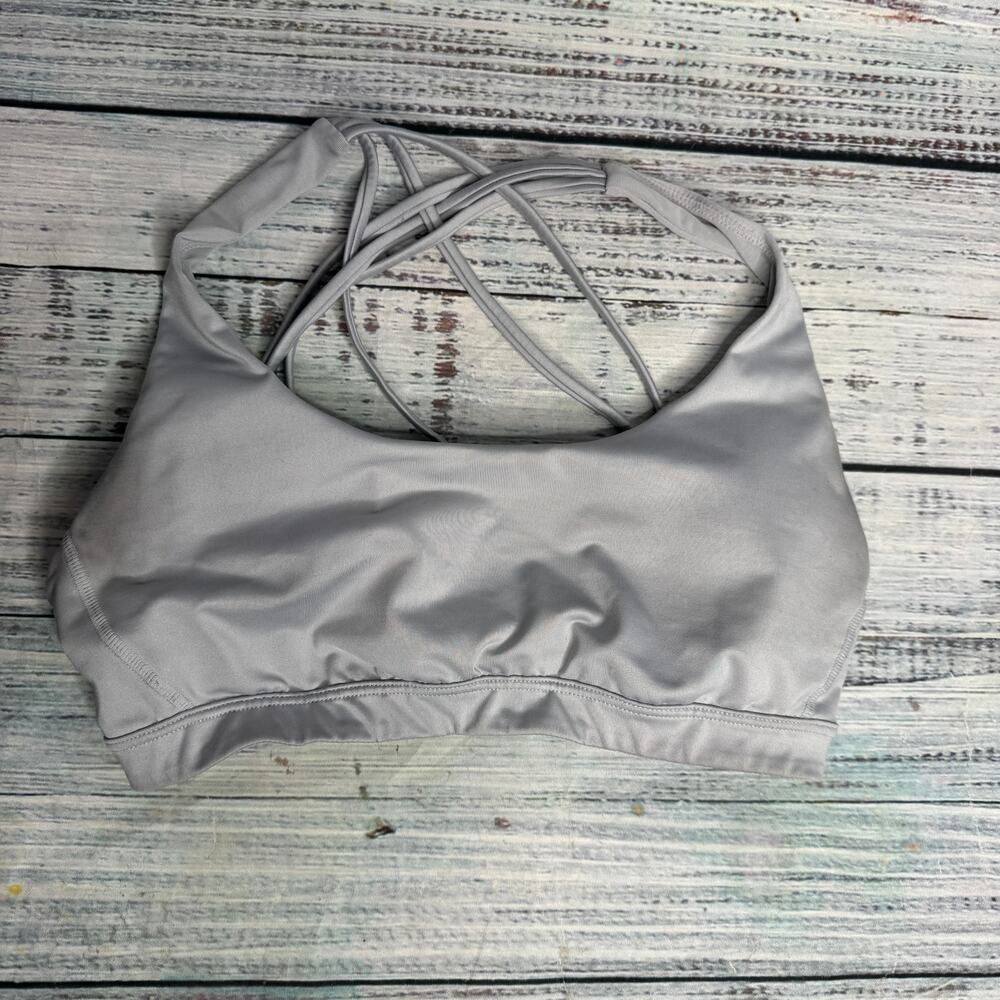 Victoria's Secret Sport Criss Cross Sports bra Grey Sm